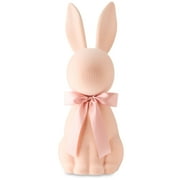Easter Flocked Peach Bunny Decor, 27 in, by Way To Celebrate
