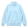 thumbnail image 6 of Horkkom Mock Neck Sweatshirt Solid Color Casual Long Sleeve Tops Oversized Pullover Fall Sweatshirt M, 6 of 6