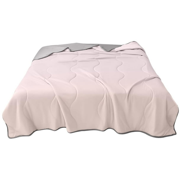 Edredón de Aire Acondicionado de Seda Fresca Lavable de 150 X 200 Cm, Ideal para El Verano.