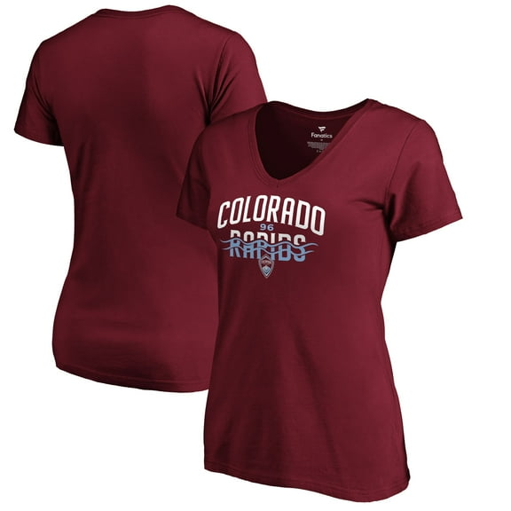 Women's Burgundy Colorado Rapids Hometown Collection Rapids V-Neck T-Shirt