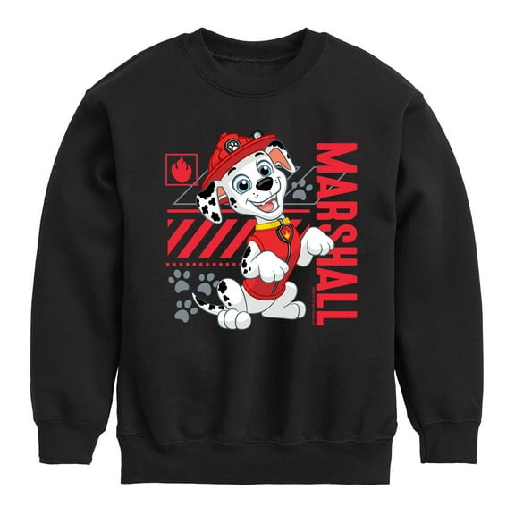 Paw Patrol - Marshall Vertical - Toddler & Youth Crewneck Fleece Sweatshirt