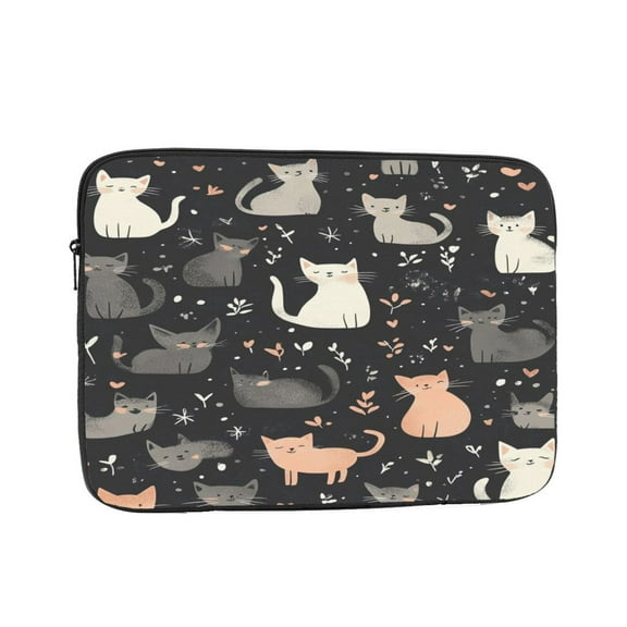 Laptop Sleeve Bag Compatible For iPad MacBook Air Pro Tablet Computer PC notebook Protective Fit in 10/12/13/14/15/16/17 inch Size cute cats (1)