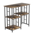 thumbnail image 2 of Lanzxjv 4-Tier Bakers Rack, Adjustable Shelves Kitchen Storage Rack, Microwave Oven Stand Table, Mini Fridge Stand for Kitchen Living Room Office, 2 of 7