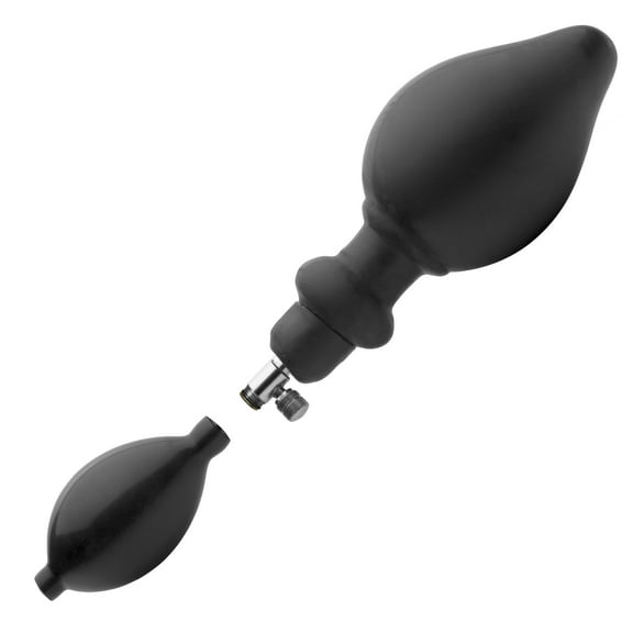 Expander Inflatable Anal Plug with Pump Black