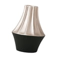 thumbnail image 4 of veasfak Ceramic Flower Vase Pot 6.1x8.2inch for Kitchen Study Mantel End Table Decor Silvery Black, 4 of 9
