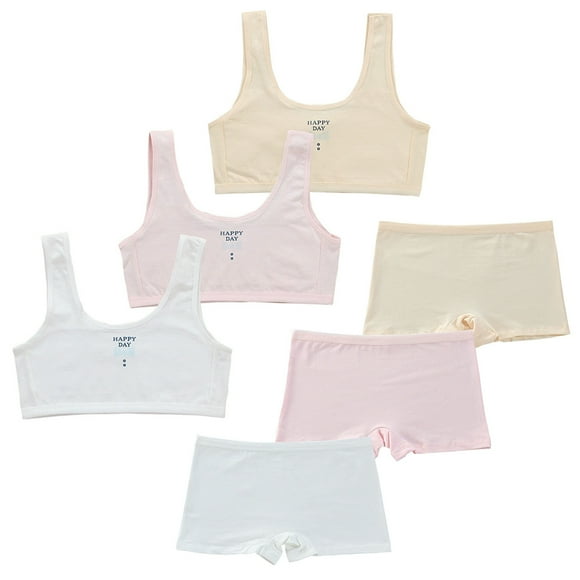 Girls Bra 11-16 Teen Student Girls Thin Cotton Sports Bralette Teen Sports Bra Elastic Shoulder Straps with Adjustable Straps