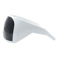 thumbnail image 5 of Super Oversized Sunglasses Goggle Style Shield Thick Curved Frame UV400 White, 5 of 5
