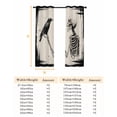 thumbnail image 6 of Fsddascl Halloween Blackout Curtains for Bedroom/Living Room, Thermal Insulated Kitchen Curtains, Vintage Black Skull Crow Grommet Darkening Window Treatment Drapes 42"x84"x2, 6 of 6