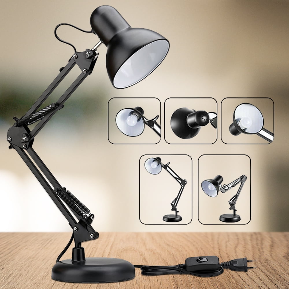 Swing Arm Desk Lamp, LED Table Lamp, Reading Lights for Office, Living Room, Bedroom, Study