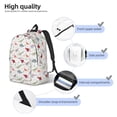 thumbnail image 4 of Lsque Cute Dinosaur Pattern Canvas Daypack, Durable Backpack, High-quality Versatile Backpack,Vintage Compact Backpack-Small, 4 of 6