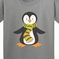 thumbnail image 4 of Inktastic Cute Penguin, Little Penguin, Penguin with Scarf Youth T-Shirt, 4 of 5