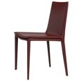 thumbnail image 5 of Elite Living Hilton (Single) Modern Leather Upholstered Dining Chair Cognac Leather, 5 of 5
