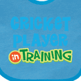 thumbnail image 4 of Inktastic Cricket Player in Training Boys or Girls Baby Bib, 4 of 4