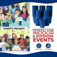 thumbnail image 4 of Exquisite 100-Pack 12 oz Dark Blue Disposable Plastic Cups - Durable and Stylish Party Cups, 4 of 5