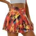 thumbnail image 4 of KUIFORTITree Coconut Womens Skort Tennis Skirt with Pocket Breathable Soft Tummy Control Shorts Pleated Skirts Fashion Athletic Skirts for Running Tennis Golf Workout Sports, 4 of 7
