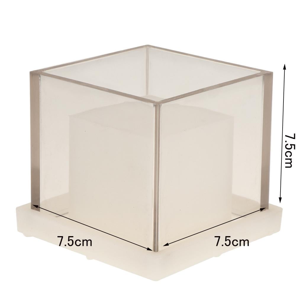 2 Pack Hollow Square Candle Candle Making For DIY Scented Candles Dried Flower Candles Tealight Candle Holders Container