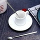 thumbnail image 4 of Cucharas de café de acero inoxidable YONGSHENG cucharas de postre cuadradas mango largo plateado 4 piezas, 4 of 5