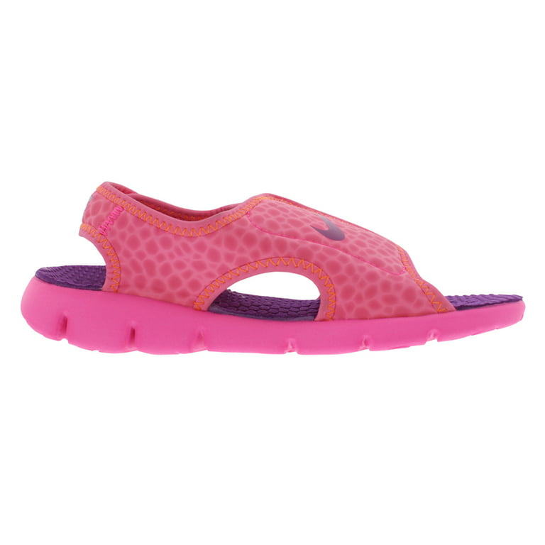 NIKE Sunray Adjust 4 GS/PS Girls Sandals 1Y, Black/Rush Pink