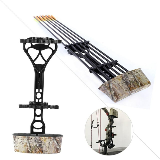 TOPINCN Archery Arrow Quiver Black Accessory Universal for Compound Bow Hunting Shooting, Arrow Quiver,Quiver