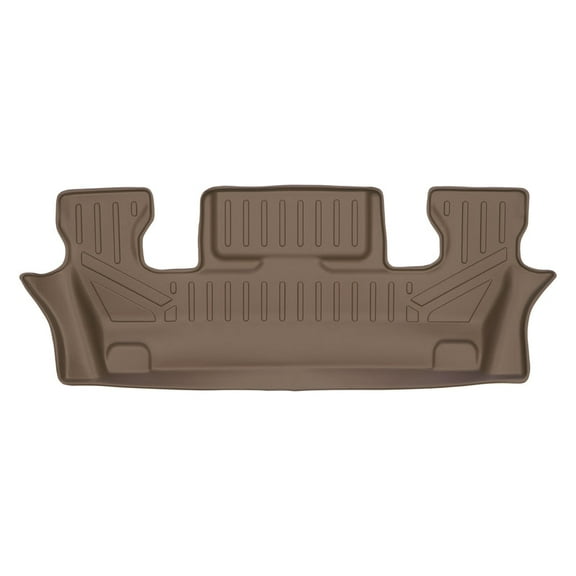 SMARTLINER Custom Fit Tan 3rd Row Floor Mat Liner Compatible With 2020-2023 Ford Explorer With 2nd Row Bucket Seats