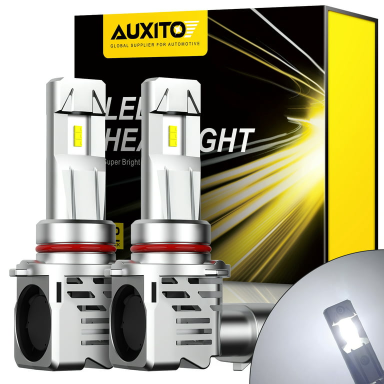 byrde Metafor italiensk AUXITO 9005 LED Headlight Bulbs 12000LM Per Set 6500K Xenon White HB3  Wireless 9005 Headlight Bulbs, Pack of 2 - Walmart.com