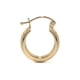 thumbnail image 2 of Arracada Diamantada Bangle De Oro 10k Estilo Panal, 15mm, 2 of 10
