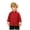 Red, variant on Kids Casual Linen Blend Tang Shirt Traditional Frog Button Mandarin Collar Top for Boys Daily Wear Kung Fu Practice (1-2 T,Green)