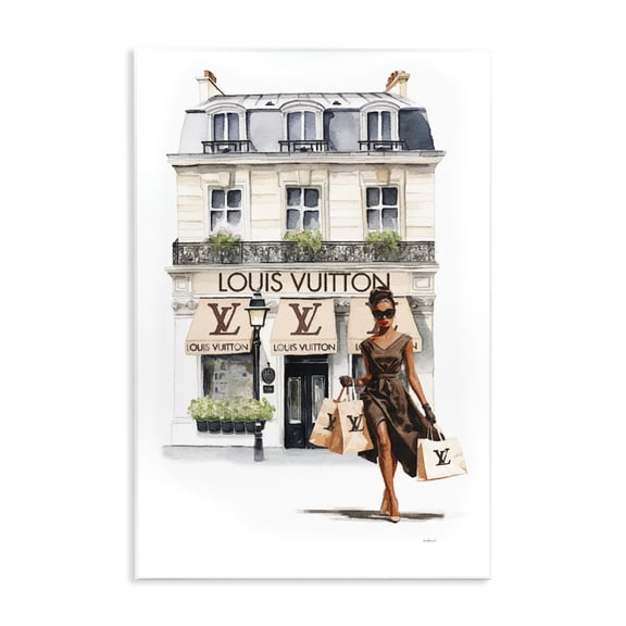 Stupell Industries Art Deco Shopping Glam Storefront Wall Plaque Art, 13 x 19, by Amanda Greenwood