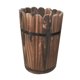 thumbnail image 1 of 1 Unid De Maceta Maceta De Flores Barril Patio Jardín Exterior Decoración para hogar 32x21cm DYNWAVEMX Maceta de madera, 1 of 8