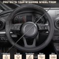 thumbnail image 3 of Perflex Universal Silicone Steering Wheel Cover, Fits Steering Wheels with 14 to 23 Inches in Diameter, Leather Car Accessory Anti-Slip Lining (Beige), 3 of 7