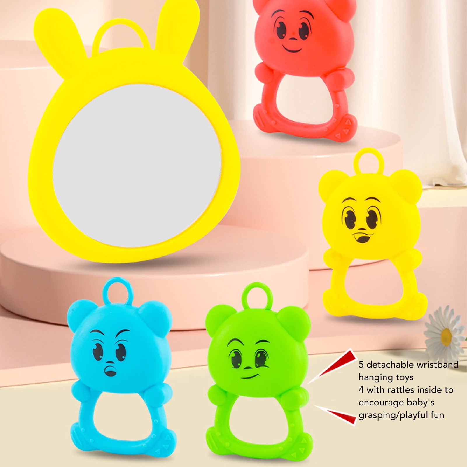 M Buder Baby Kick Piano Mat Soft Educational Folding Sensory Gym Learning Toy for Newborn, 14.5 inches / 37 cm