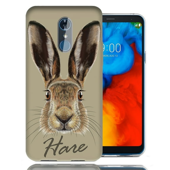MUNDAZE For LG Stylo 4 Hare Design TPU Gel Phone Case Cover