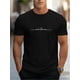 thumbnail image 1 of New Letter Print Men's Round Crew Neck Short Sleeve Tee, Fashion Street Style Breathable T-Shirt, Casual Comfy Top For Spring Summer Holiday Leisure Vacation Men's Clothing As Gift, 1 of 6