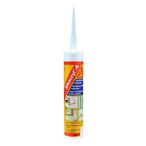 Sellador Sika Acrílico Blanco 300 Ml (Sikacryl 150) 496564