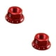 thumbnail image 4 of Soidarity 2 unids/bolsa tuerca de cubo de bicicleta M10 piñón fijo bicicleta de carretera tornillo perno aleación de aluminio rojo 2piezas, 4 of 6