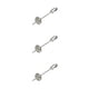 thumbnail image 5 of Billuyoard Soporte para comida de pájaros, soporte para alimentador de loros, palo de lanza de fruta de acero inoxidable, pincho para carne, palo de plata S 3piezas Billuyoard CBP001573, 5 of 6