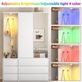 thumbnail image 7 of 6-Drawer Wardrobe Closet with Dressing Mirror & Dimmable LED Light, Large Capacity Storage Cabinet with Hanging Rod & 3 Open Shelves for Bedroom, 7 of 7