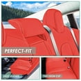 thumbnail image 3 of For 2017-2023 Tesla Model 3 FH Group Faux Leather Custom Fit Car Seat Covers   Solid Red - Rear Set, 3 of 4