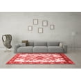 thumbnail image 3 of Ahgly Company Indoor Square Medallion Red Traditional Area Rugs, 3' Square, 3 of 4