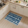thumbnail image 2 of ODIKA 3'x5' Washable Area Rug Asymmetric Block Rhythm Geometric Bands Boho Striped Abstract Refined Structured for Hallway, Laundry Room, Non-Slip, Flatweave, Easy Care, 2 of 7