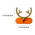thumbnail image 3 of HOZADOIE Deer Horn Hook Kitchen & Dining Non-Marking Hooks No-Punch Plug Data Cable Charger Power Plug Storage Key Antler Hooks Power Plug Storage Key Antler Hooks, 3 of 5