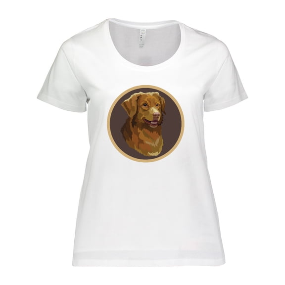 Inktastic Nova Scotia Duck Tolling Retriever Dog Women's Plus Size T-Shirt
