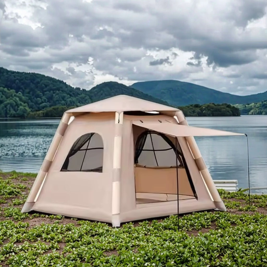 Luxury Fully Automatic Inflatable Tent Quick Opening Outdoor Camping Tent Folding Portable Sun protection Rainproof Picnic Tent