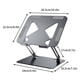 thumbnail image 2 of Soporte para Laptop de Aleación de Aluminio Ajustable Ergonómico | Compatible con Portátiles de 10 a 17 Pulgadas | Diseño Estable Antideslizante | Soporte Ventilado Hueco para Enfriamiento, 2 of 2