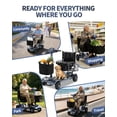 thumbnail image 5 of 41 lbs Lightweight Foldable Mobility Scooter for Seniors & Adults,24 Miles 4 Wheel Motorized Scooters 300 lb Capacity,Travel Scooter for Elderly,Removable Lithium Battery,Gray, 5 of 9