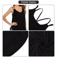 thumbnail image 5 of Sleeveless Flowy Tank Top Soft Knit Tunic Women Scoop Neck Loose Fit Blouse Long, 5 of 5