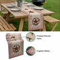 thumbnail image 5 of Country Star Plaid Table Runner - 36 Inch Long, Kitchen Dining Table Runner Dresser Scarves, Retro Western Farmhouse Barn Berry Farmhouse Decor for Coffee Tables Wedding Party Banquet, 5 of 8