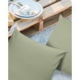 thumbnail image 2 of Pack of 2 Outdoor Pillow Covers, Soild Color Sage Green Waterproof Square Throw Pillowcase Cushion Decorative Pillow Covers for Couch Patio Tent, 16x16 in, 2 of 6