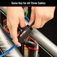 thumbnail image 6 of Master Lock Cable Lock, Keyed Bike Lock, 6 ft. Long, 3 Pack Multi-color Set, 6 of 8