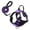 Purple, variant on No Pull Dog Harness, No Chock Adjustable Soft Padded Pet Vest with Easy Control Handle, Easy Wearing with Stylish, Reinforced Knot